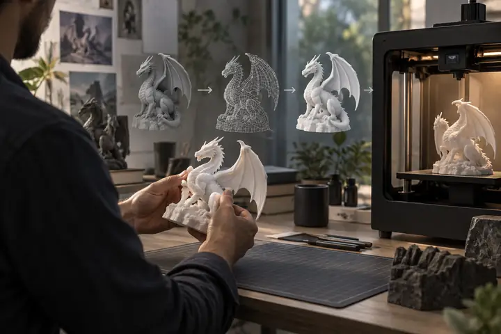 3D printing model workflow