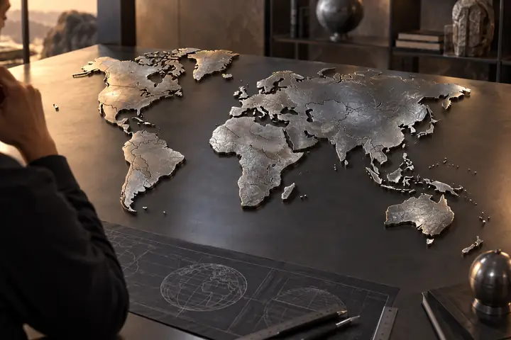 Metallic map generated for a 3D model
